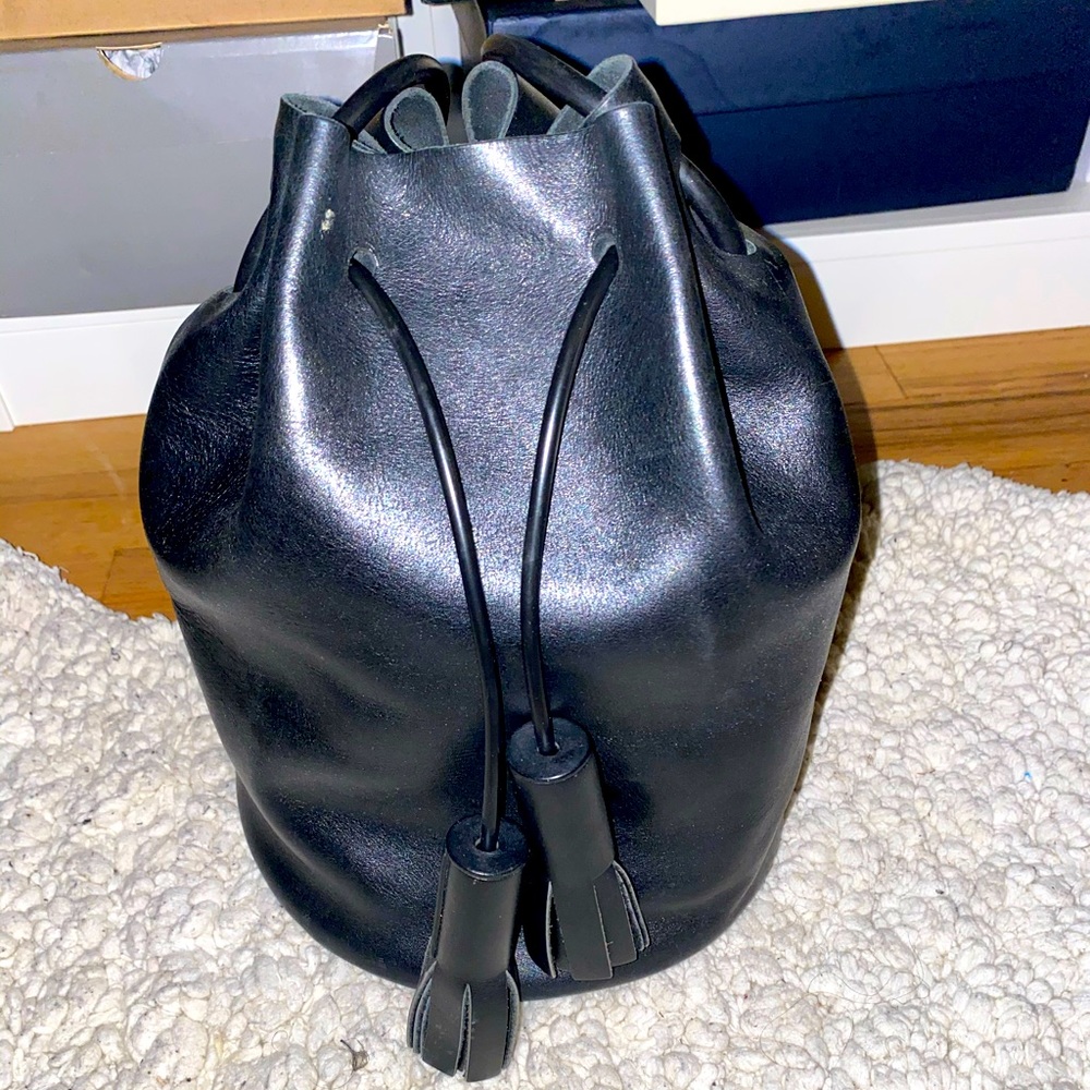 Building Block Drawstring Tassel Bag